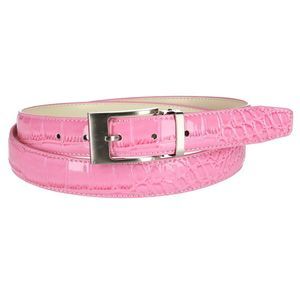 CTM Leather Croc Print Belt